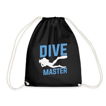 Tauchen Zitat Dive Master Scuba Diving - Turnbeutel - Schwarz - Vorne