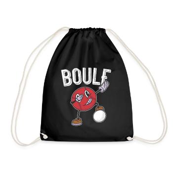 Tenue de pétanque boule pour boule bouler - Sac de sport léger - noir - Devant