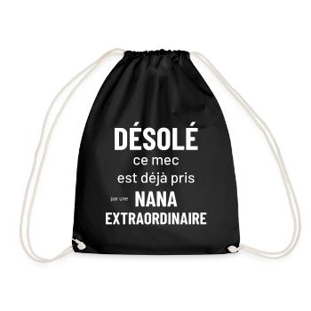 désolé ce mec est déjà pris par une nana extra - Sac de sport léger - noir - Devant