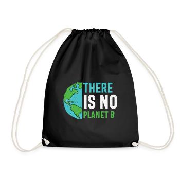 Citation Terre Sauver la Terre Il n’y a pas de planète B - Sac de sport léger - noir - Devant