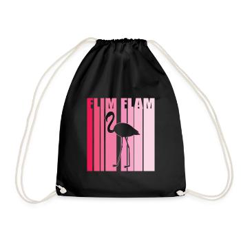 Flamingo Citation Flim Flam Mignon Flamant Rose Humour Spirituel - Sac de sport léger - noir - Devant
