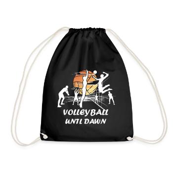 Volleyball Dawn - Drawstring Bag - black - Front
