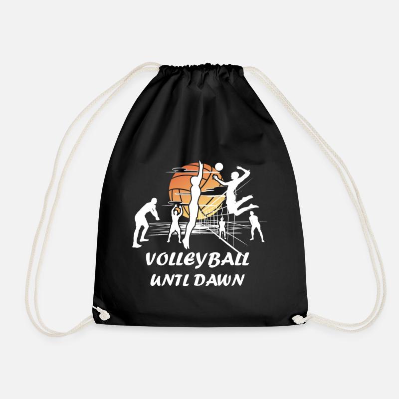 Volleyball Dawn - Turnbeutel - Schwarz