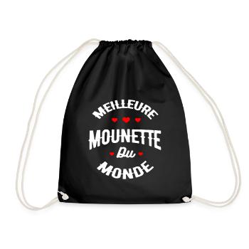MEILLEURE MOUNETTE DU MONDE - Sac de sport léger - noir - Devant