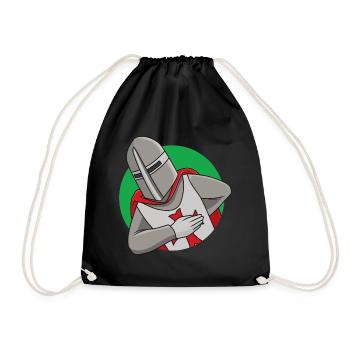 Friendly Crusader - Drawstring Bag - black - Front