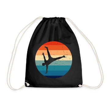 Hip Hop Hommes Femmes Bboy Hiphop Bgirl Breakdance - Sac de sport léger - noir - Devant