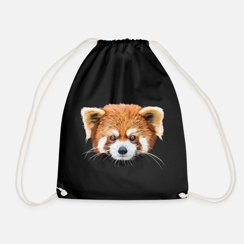Roter Panda - Turnbeutel - Schwarz