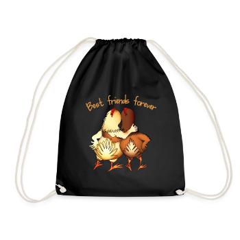 Meilleurs amis pour la vie - Sac de sport léger - noir - Devant