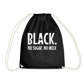 Coffee Statement Caffeine Coffee Drinker Coffee Cup - Drawstring Bag - black - Front