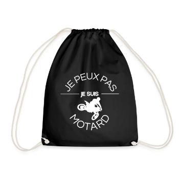 JE PEUX PAS JE SUIS MOTARD - Sac de sport léger - noir - Devant