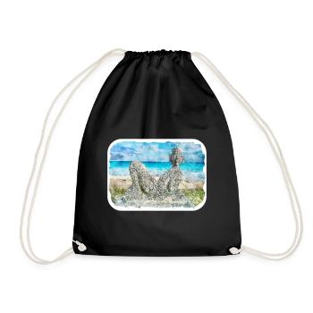 Mexique Aquarelle Esquisse Dessinée à la main Illustration - Sac de sport léger - noir - Devant