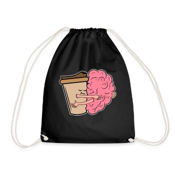 Coffee Drink coffee lovers Coffee drinkers - Drawstring Bag - black - Front