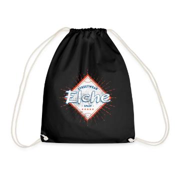 Elche Spain City Skyline Home Love Holiday - Drawstring Bag - black - Front