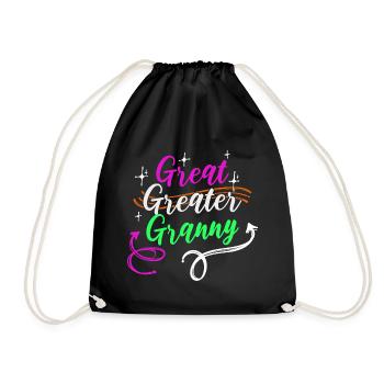 Grandmother Grandma Saying Superoma Pensioner Old Woman - Drawstring Bag - black - Front