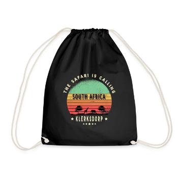 Motif safari Klerksdorp en Afrique du Sud - Sac de sport léger - noir - Devant