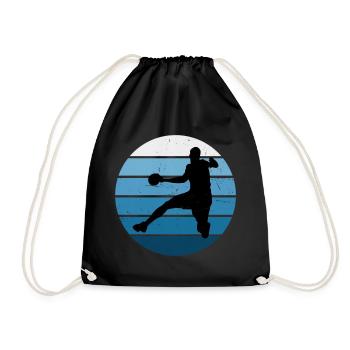 Joueurs de handball masculin Handball handball féminin - Sac de sport léger - noir - Devant