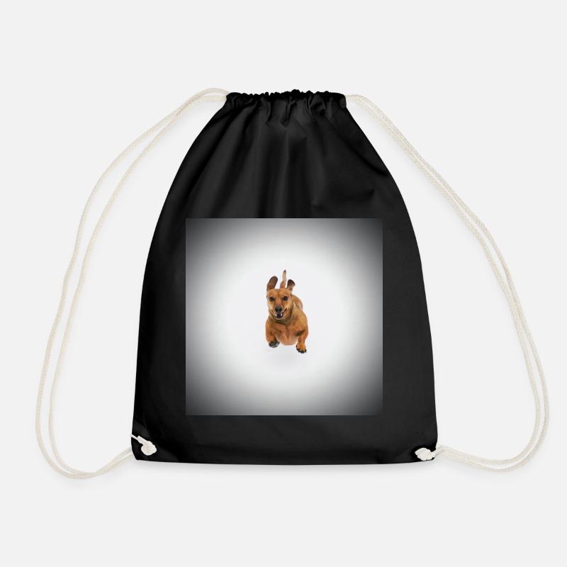 Teckel brun - Sac de sport léger - noir