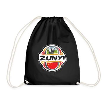 Zunyi China Flag Badge Souvenir de voyage Timbre souvenir - Sac de sport léger - noir - Devant
