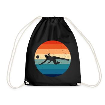 Volleyball Volley Joueuse de volleyball masculin - Sac de sport léger - noir - Devant
