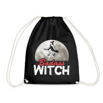 Halloween Witch Witches October Gift - Drawstring Bag - black - Front