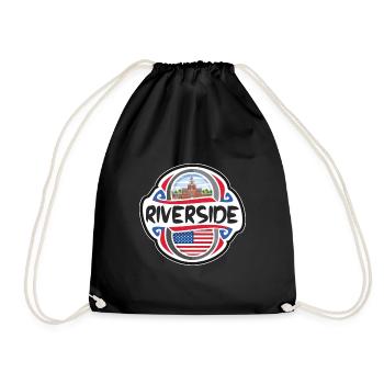 Riverside USA Drapeau des États-Unis Souvenir de voyage B - Sac de sport léger - noir - Devant