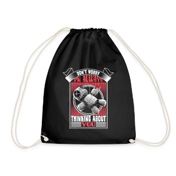 Voodoo Puppe - Turnbeutel - Schwarz - Vorne