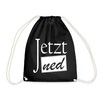 Jetzt ned Dialekt Wien Österreich - Turnbeutel - Schwarz - Vorne