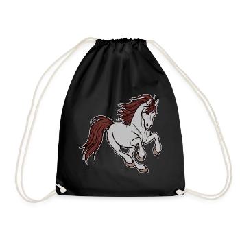 Icelandic Horses Horses Gallop Horse Love Icelanders - Drawstring Bag - black - Front