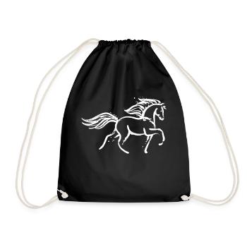 Gallop Horse love Horse fool Icelandic horses Horses - Drawstring Bag - black - Front