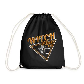 Halloween Witch Witches October Gift Idea - Drawstring Bag - black - Front
