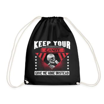 Halloween Skull Creepy - Sac de sport léger - noir - Devant