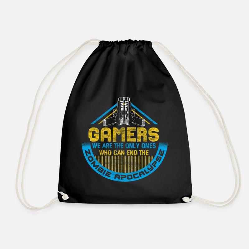 Zombie Apocalypse Undead Epidemic Gift Idea - Drawstring Bag - black