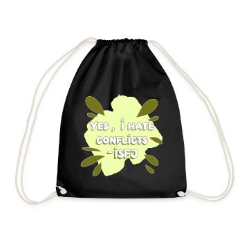 ISFJ mbti stereotypes - Drawstring Bag - black - Front