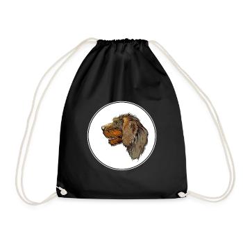 Cesky Fousek Aquarelle de chien Illustration - Sac de sport léger - noir - Devant