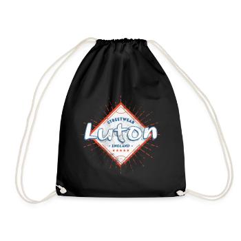 Luton Angleterre UK City Skyline Accueil Amour - Sac de sport léger - noir - Devant
