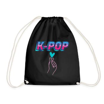 k-pop ou korean pop - Sac de sport léger - noir - Devant