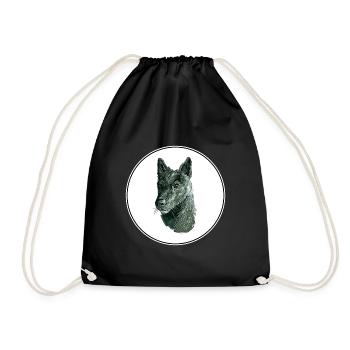 Illustration de l’aquarelle de seskar Seal Dog - Sac de sport léger - noir - Devant
