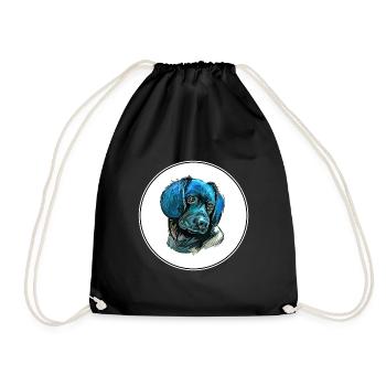 Stabyhoun Stabij Aquarelle pour chien Illustration - Sac de sport léger - noir - Devant