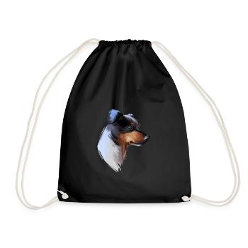 Ratonero Bodeguero Andaluz Dog Sketch Illustration - Sac de sport léger - noir - Devant