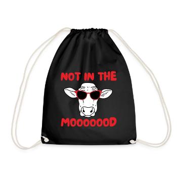 NOT IN THE MOOD - Drawstring Bag - black - Front