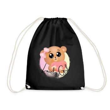 Cute teddy bear - Turnbeutel - Schwarz - Vorne