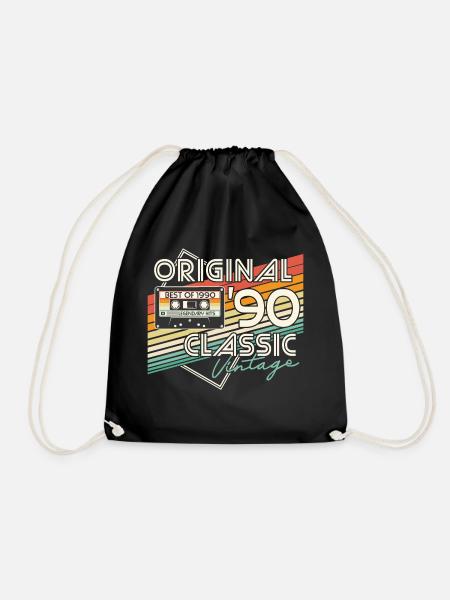 1990 Vintage Vintage Retro Cadeau d’anniversaire - Sac de sport léger - noir