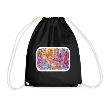 Mexique Aquarelle Esquisse Dessinée à la main Illustration - Sac de sport léger - noir - Devant