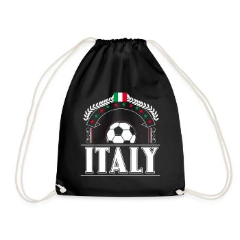 Italie Football Sport - Sac de sport léger - noir - Devant