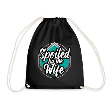 Ehe Hochzeit Braut - Turnbeutel - Schwarz - Vorne