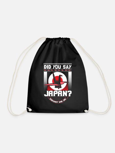Japan Tokyo Gift - Drawstring Bag - black