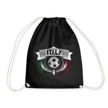 Italy Football Italy National Team - Drawstring Bag - black - Front