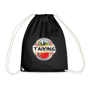 Taixing China Flag Badge Souvenir de voyage - Sac de sport léger - noir - Devant