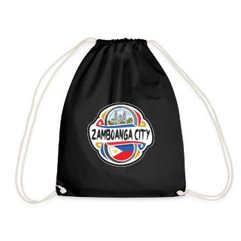 Zamboanga City Philippines Drapeau Souvenir de Voyage Ba - Sac de sport léger - noir - Devant