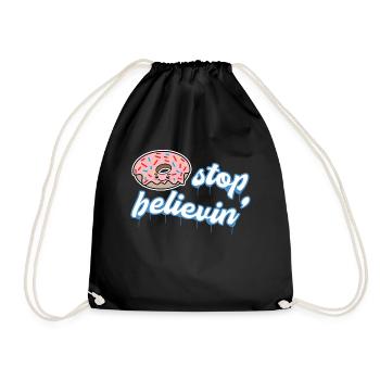 Snacking Donut Sweets Statement Dessert - Sac de sport léger - noir - Devant